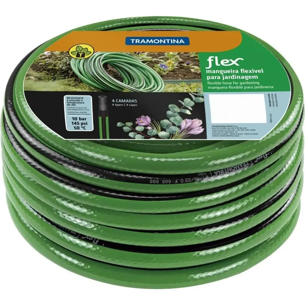Mangueira de Jardim Flexível Reforçada 30 Metros — Tramontina